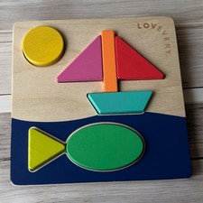 Lovevery Double-Sided Sunny Day Puzzle From The Helper Play Kit Montessori Toy