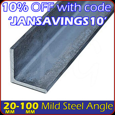 Mild Steel Angle Section 20mm 25mm 30mm 40mm 50mm 100mm  90 degree L bracket ...