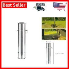 Multi-Use 2.36 Inch Stove Pipe with Damper - Perfect for Hot Tents and More