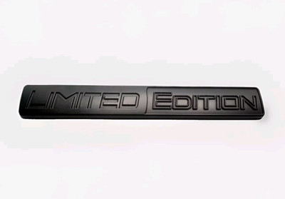 3D Limited Edition Metall Aufkleber Schwarz Logo Sticker Schriftzug Auto Tuning