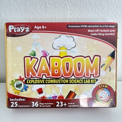 Playz Kaboom Explosive Combustion Science Lab Kit STEM Experiments New Sealed
