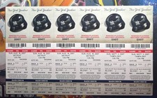 Alex Rodriguez MVP Season Uncut Tickets Yankees ARod Stolen Base 8/19 9/2/2007