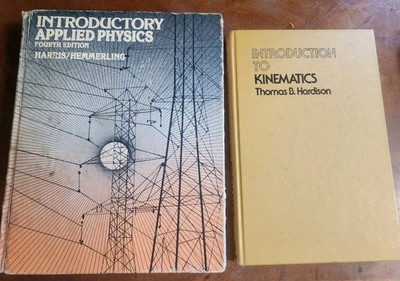 Vintage Physics Book Lot: Introductory Applied Physics 4th Ed & Kinematics
