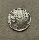 Anonymous Mint 'Job' Mucha Series Art 1oz .999 Fine Silver Round
