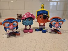 Vtg McDonald's Fry Friends Fry Guys Happy Meal Toys Incudes 4 w/Accessories '89