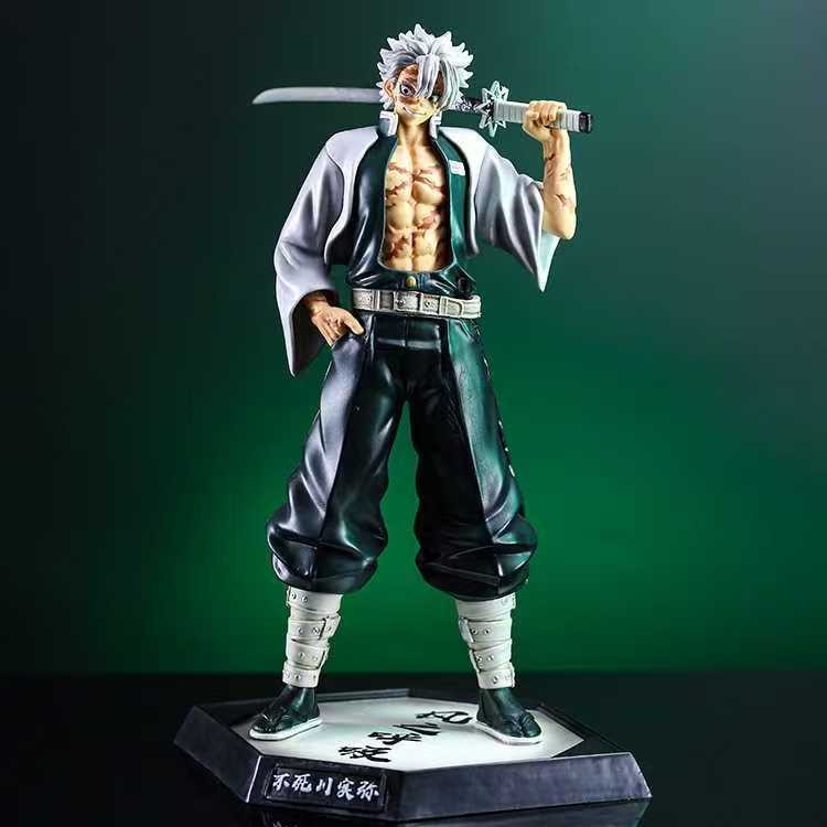 Figura de acción de regalo coleccionable estatua de anime de 12" Demon Slayer Shinazugawa Sanemi