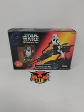 Star Wars The Power Of The Force Imperial Speeder Bike Open Box