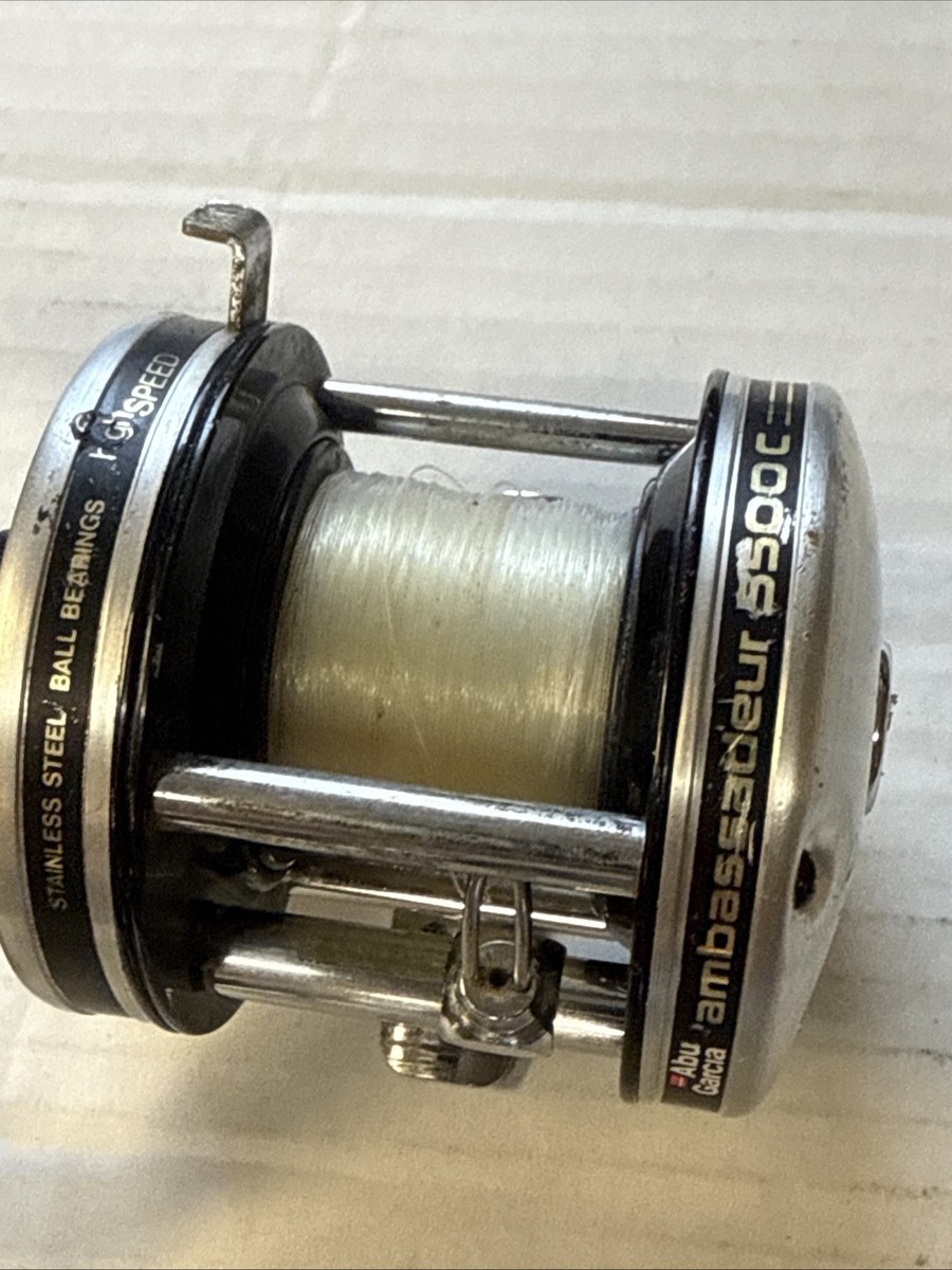2 Count Silver ABU GARCIA AMBASSADEUR 5500 C Reel Made In Sweden