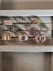 9 Vintage Sterling Silver 925 Rings Some Gemstone Some Cz All Size 7.5