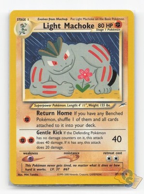Pokemon TCG - Light Machoke 49/105 Lightly Played Uncommon Neo Destiny Unlimited