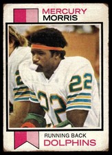 1973 Topps Mercury Morris #48 Miami Dolphins Vintage NFL Card