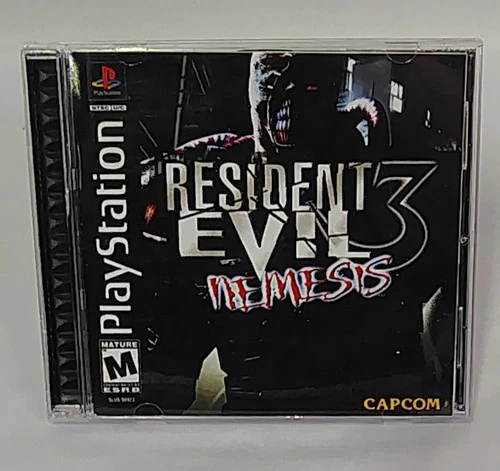 Resident Evil 3 Nemesis PS1 game w/ manual Blockbuster Sticker 1999 PlayStation
