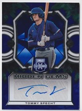2023 Panini Elite Extra Edition #HG-TSP Tommy Specht Hidden Gems Blue Auto