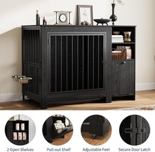 Dog Crate Furniture End Table Heavy Duty Indoor Dog Kennel with Removable Tray