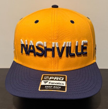 Fanatics Pro Nashville Predators Hat Mens Adjustable Snapback New NHL Cap - NWT