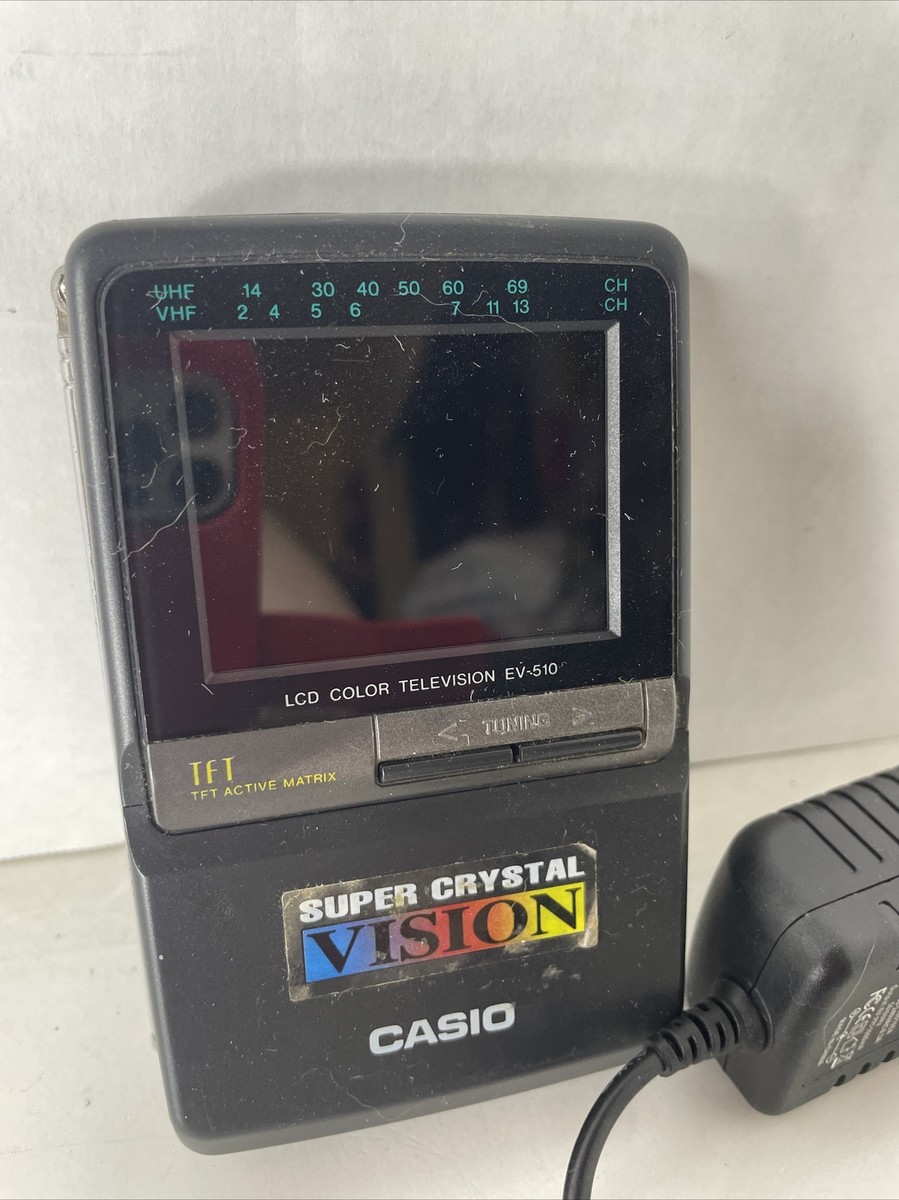テレビ CASIO EV-510 Vintage Casio Portable TV EV-510 SUPER CRYSTAL VISION Color
