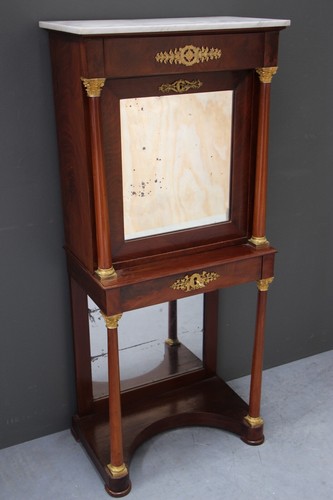 Antique French Empire bureau writing desk hall console table gilt ormolu marble - Picture 10 of 12