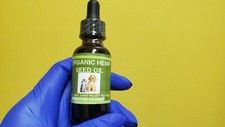 Hemp Seed Oil for Dogs/Cats-Pet Pain Relief-Stress-Anxiety Organic 30ml Potent