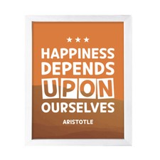 Happiness depends upon ourselves - Aristotle 2, Inspirational Wall Art