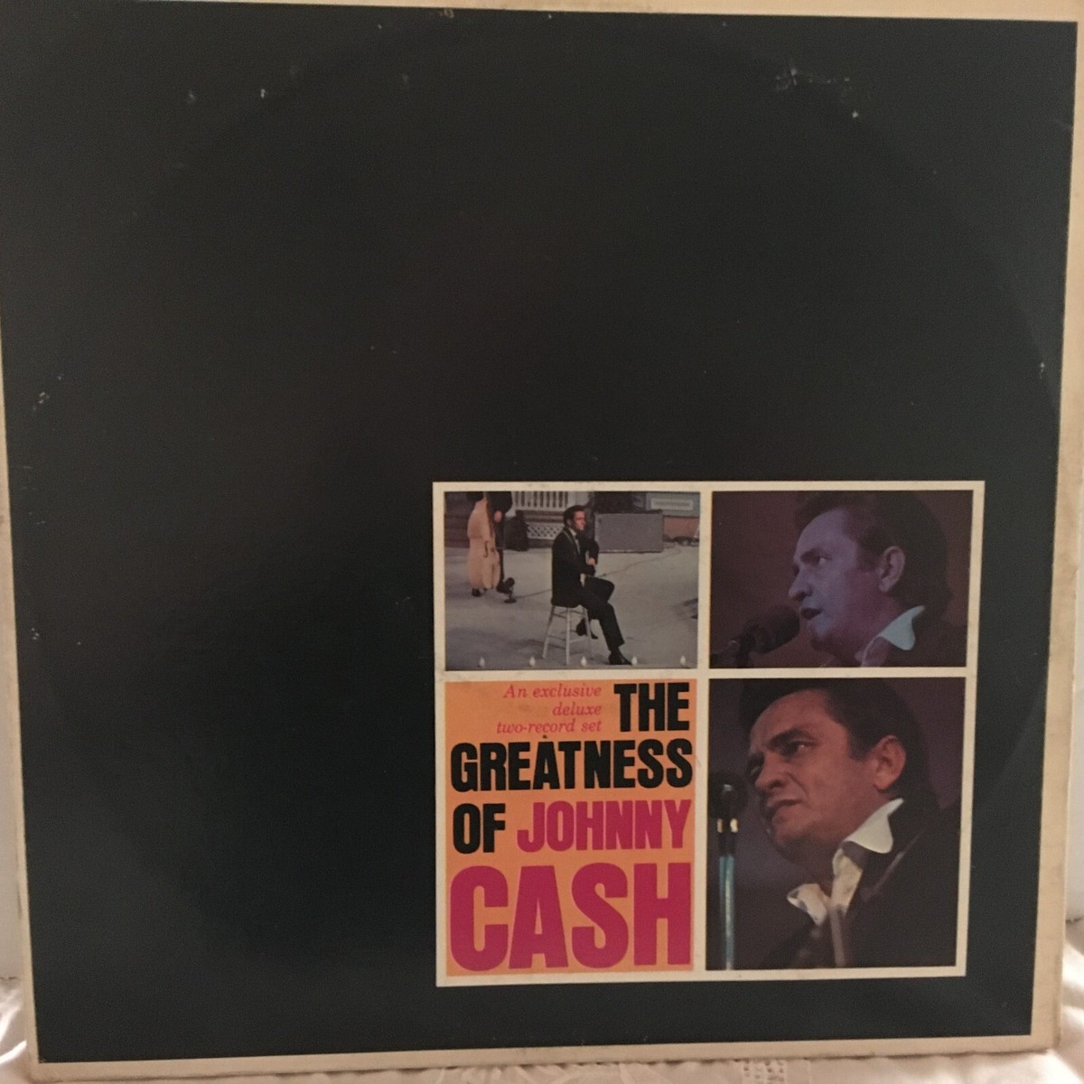JOHNNY CASH LP THE GREATNESS OF JOHNNY CASH ( PICTURE DRAWING ) | eBay