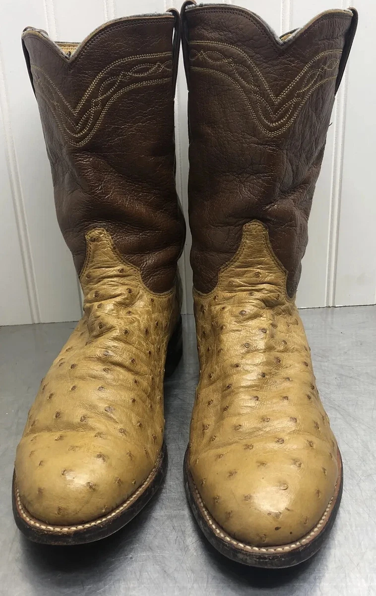 Justin full quill ostrich roper boots cheap
