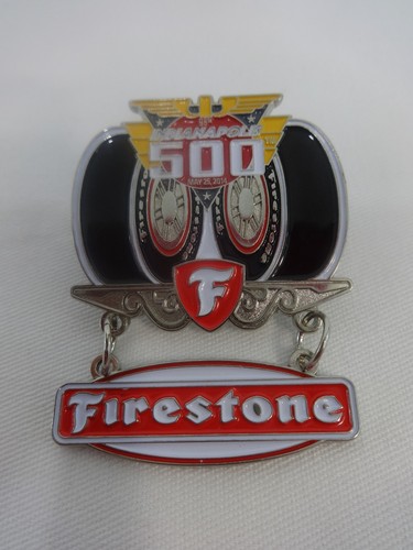 2014 Indianapolis 500 Firestone Tires Collector Sponsors Lapel / Hat Pin - Picture 9 of 10