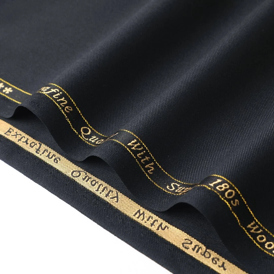 Tela de traje peinada de lana de alta calidad color liso de 100 cm * 150 cm Foto 4 de 4