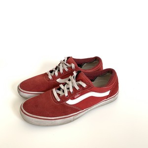 vans old skool low red