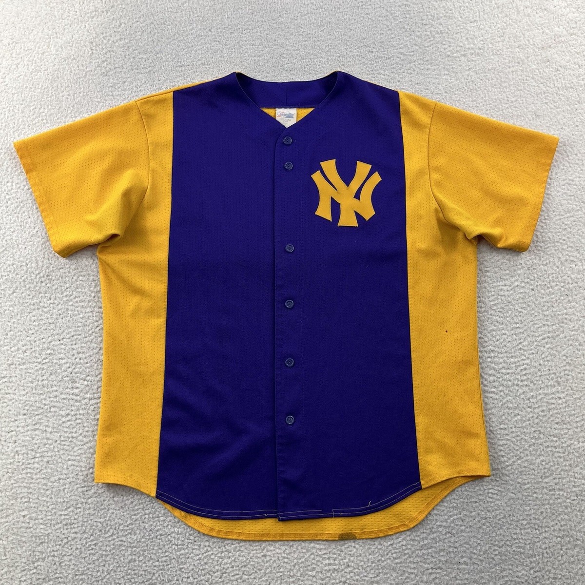 ニューヨーク・ヤンキース イエロージャージ VINTAGE New York Yankees Jersey Mens Extra Large Yellow