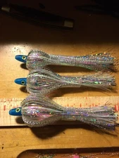 High Percentage Salmon Trolling Flies Flash Bulb Series Pack Of 3- 4” Unrigged