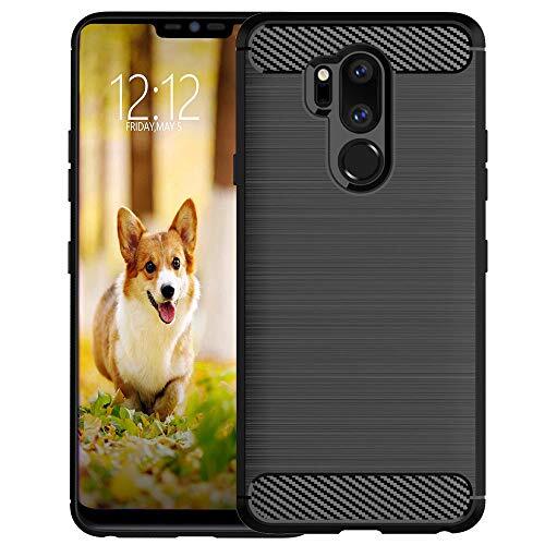 for LG G7 ThinQ Case,LG G7 Phone case,Slim Thin Soft Flexible TPU Brushed Black - Picture 2 of 8