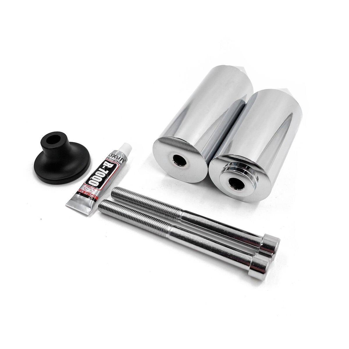 Chrome Spike Frame Slider Crash Protector Aluminum For 03-04