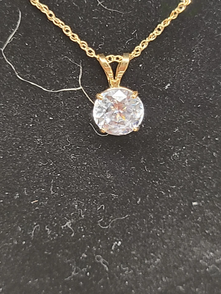 Colar solitário "As Is" Affinity Diamonds 0,50 cttw, 14K - Imagem 4 de 4