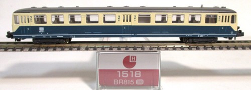 Hobbytrain-N 1518  Akkutriebwagen-Beiwagen 815 DB Ep.4 in b/t +OVP,  gebraucht | Zustand: Gebraucht