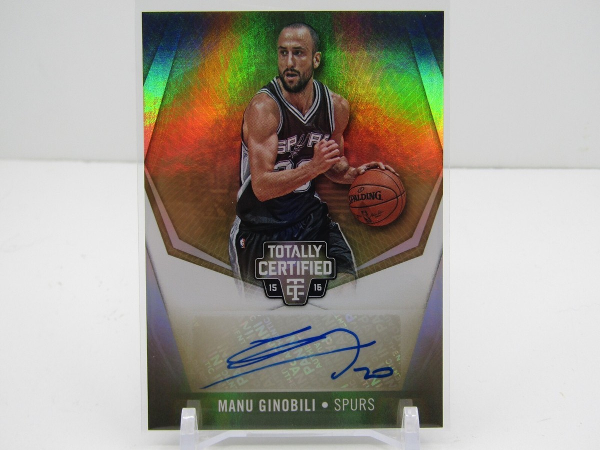 MANU GINOBILI 2015-16 TOTALLY CERTIFIED AUTOGRAPH AUTO! #06
