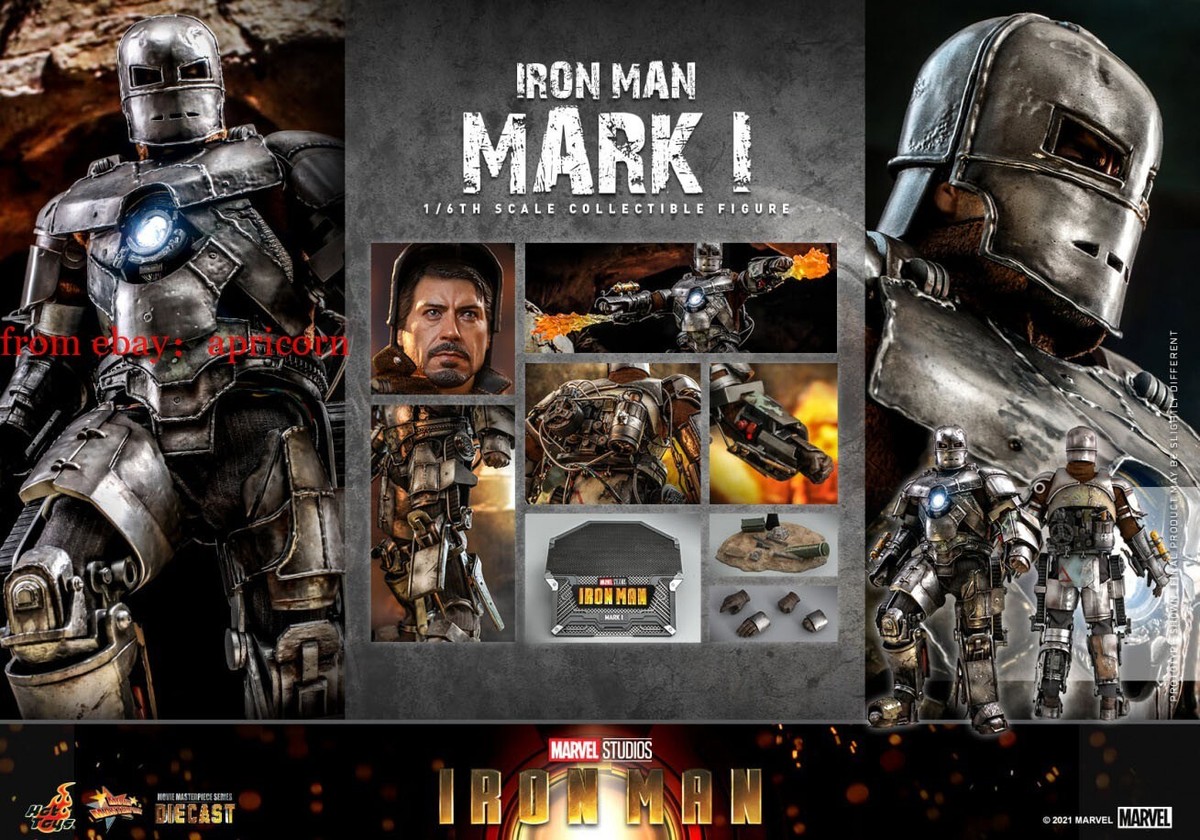 ホットトイズ １/６ ［ボーナスアクセサリー付き］DXverMMS605D40B Hottoys MMS605D40 Iron Man Mark I 1/6 Collectible Action Figure