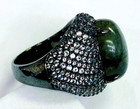 HSN Colleen Lopez Sterling Silver Labradorite & White Topaz Ring Size 6 — photo 3