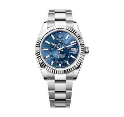 Unworn Rolex Sky-Dweller 336934 Blue Dial Oyster Bracelet Watch 2025 both tags