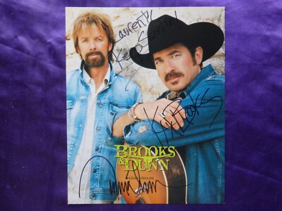 Brooks & Dunn Hand signed Photo Autogramme made à Nashville Festival Fan Fair