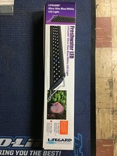 LIFEGARD 18" Extendable 15Watt Ultra Slim Blue/White LED Aquarium Light New 