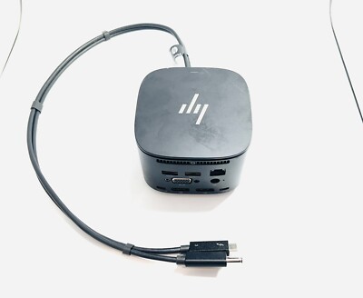 HP Thunderbolt 120W G2 USB-C Docking Station model (HSN-IX01) with Combo Cable