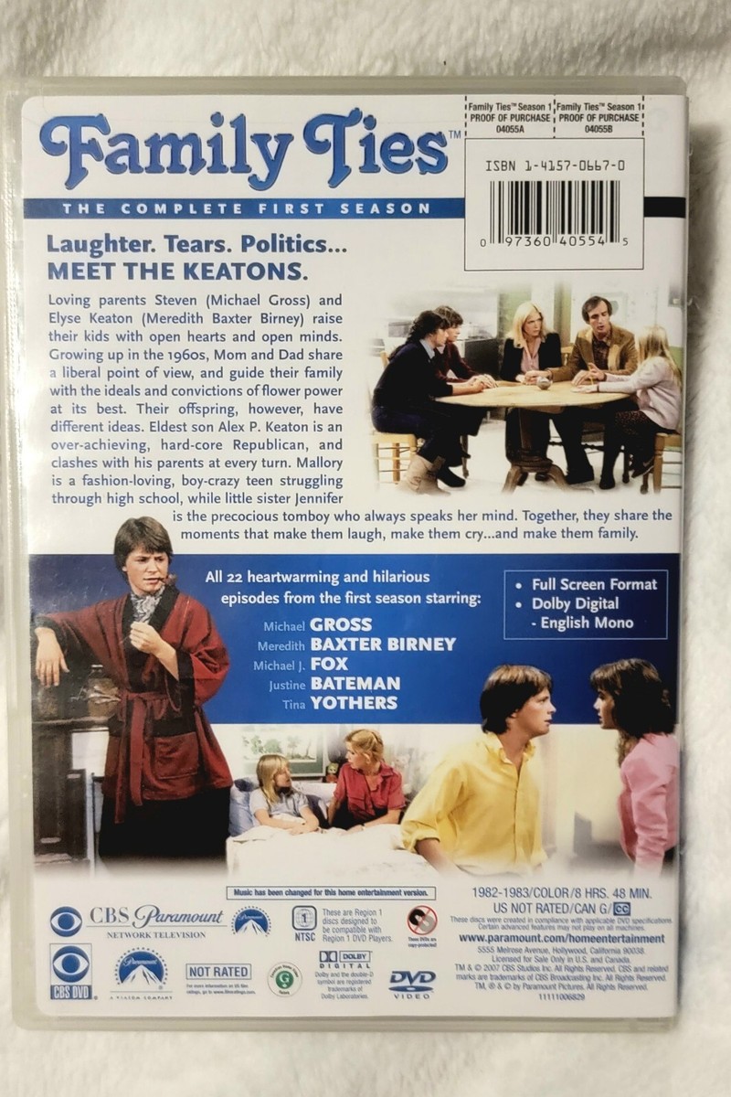 Family Ties DVD 📀 TV Series Seasons 1, 2, 3 & 4. (16 Disc Total