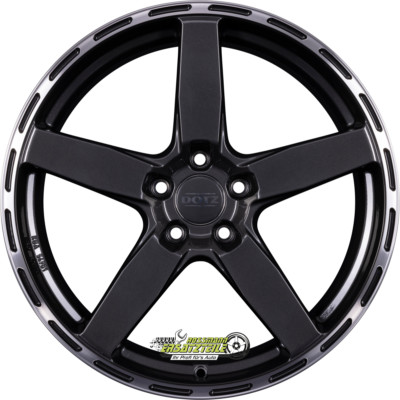 Dotz MarinaBay gunmetal/polished lip 8.5x18 ET45 - LK5/112 ML70.1 Felge Alu