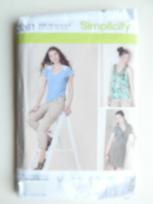 Simplicity 2261 Schnittmuster Tops Rock Hose Gr. 6 bis 14 UNGESCHNITTEN UNBENUTZT 