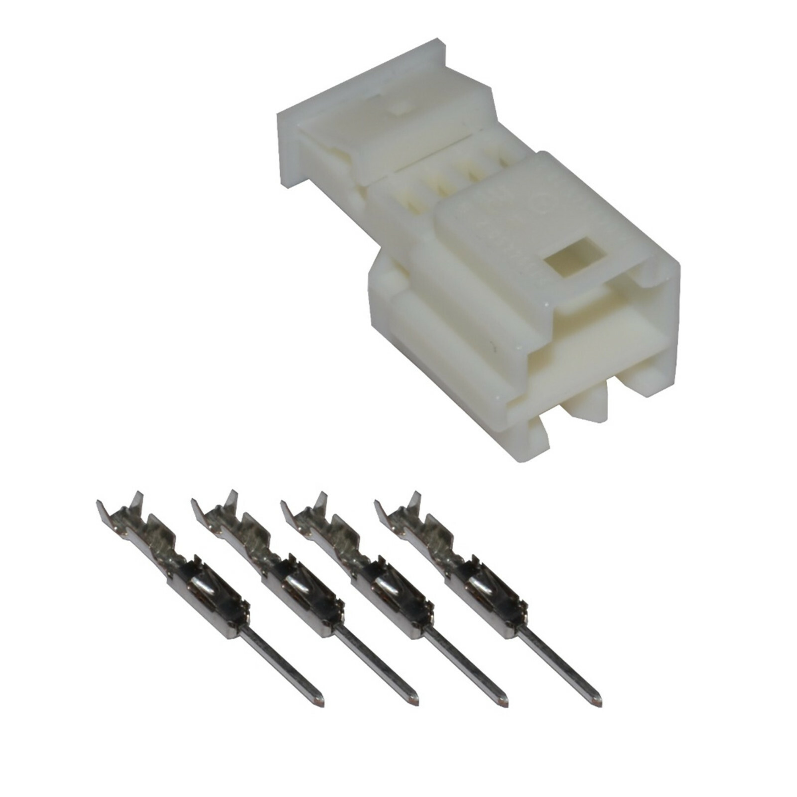 Stecker 4-polig weiß Reparatursatz für Mercedes A0435457828  