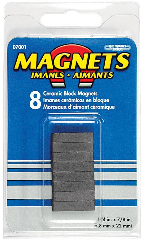 Magnet Source Ceramic Block Magnets 8pk