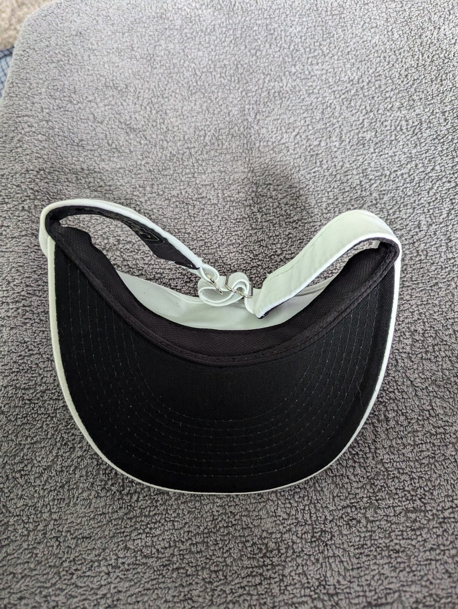 Golf Visor Unisex White Signatures Crossed Moisture Wicking  display picture 1