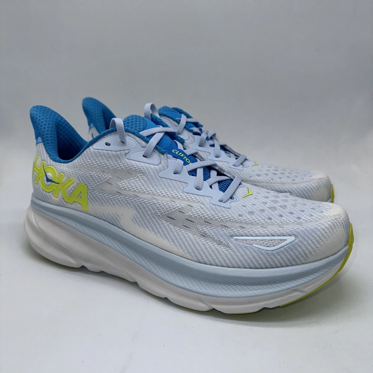 Hoka One One HOKA Clifton 9 Wide Ice Water Evening Primrose  display picture 2