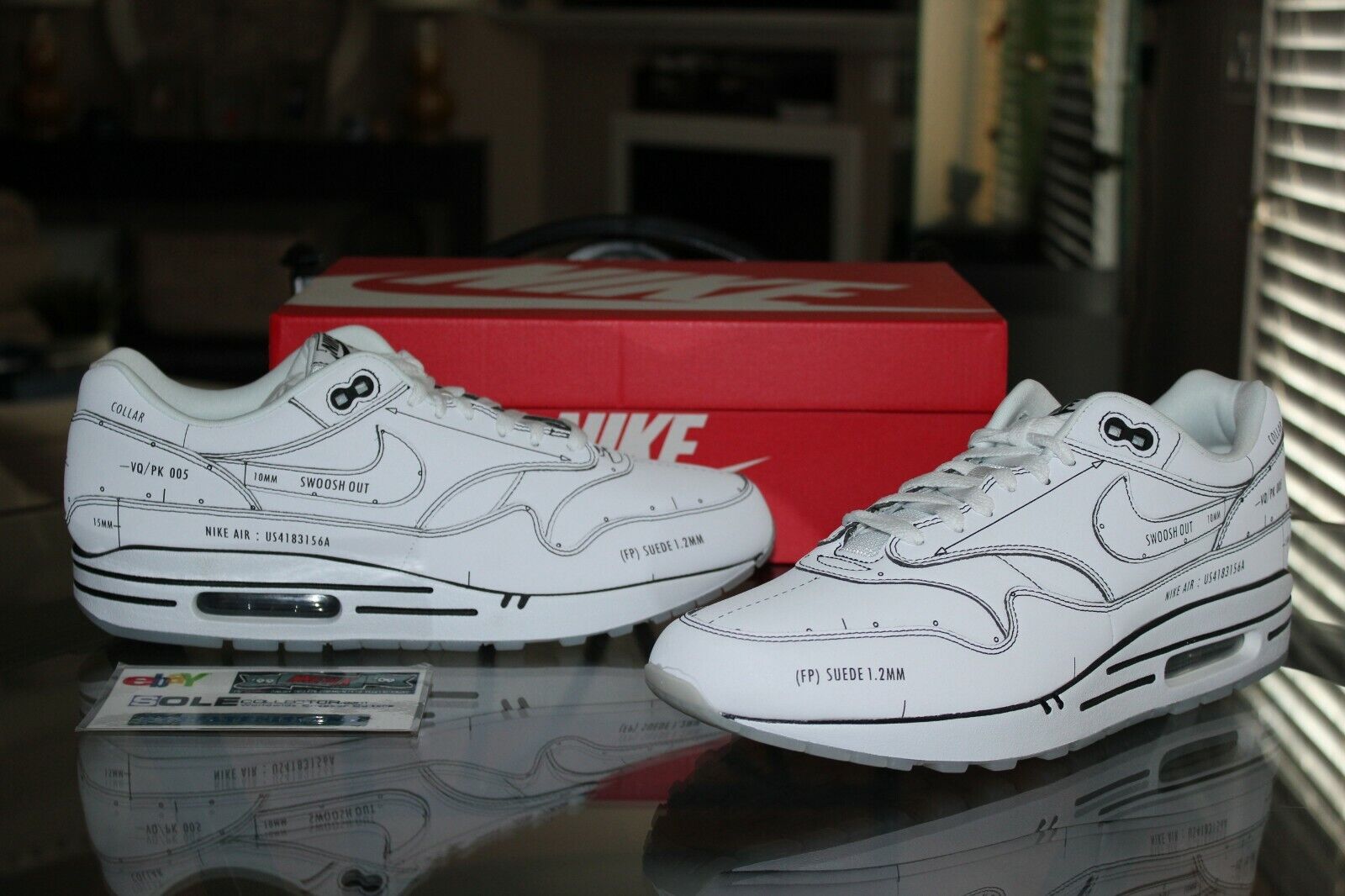 Deadstock Nike Air Max 1 Schematic Sketch to Shelf Schematic Size 11 eBay