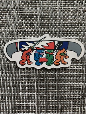 Grateful Dead / Jerry Garcia / Dead & Co Dancing Bears w/ Canoe Vinyl Sticker
